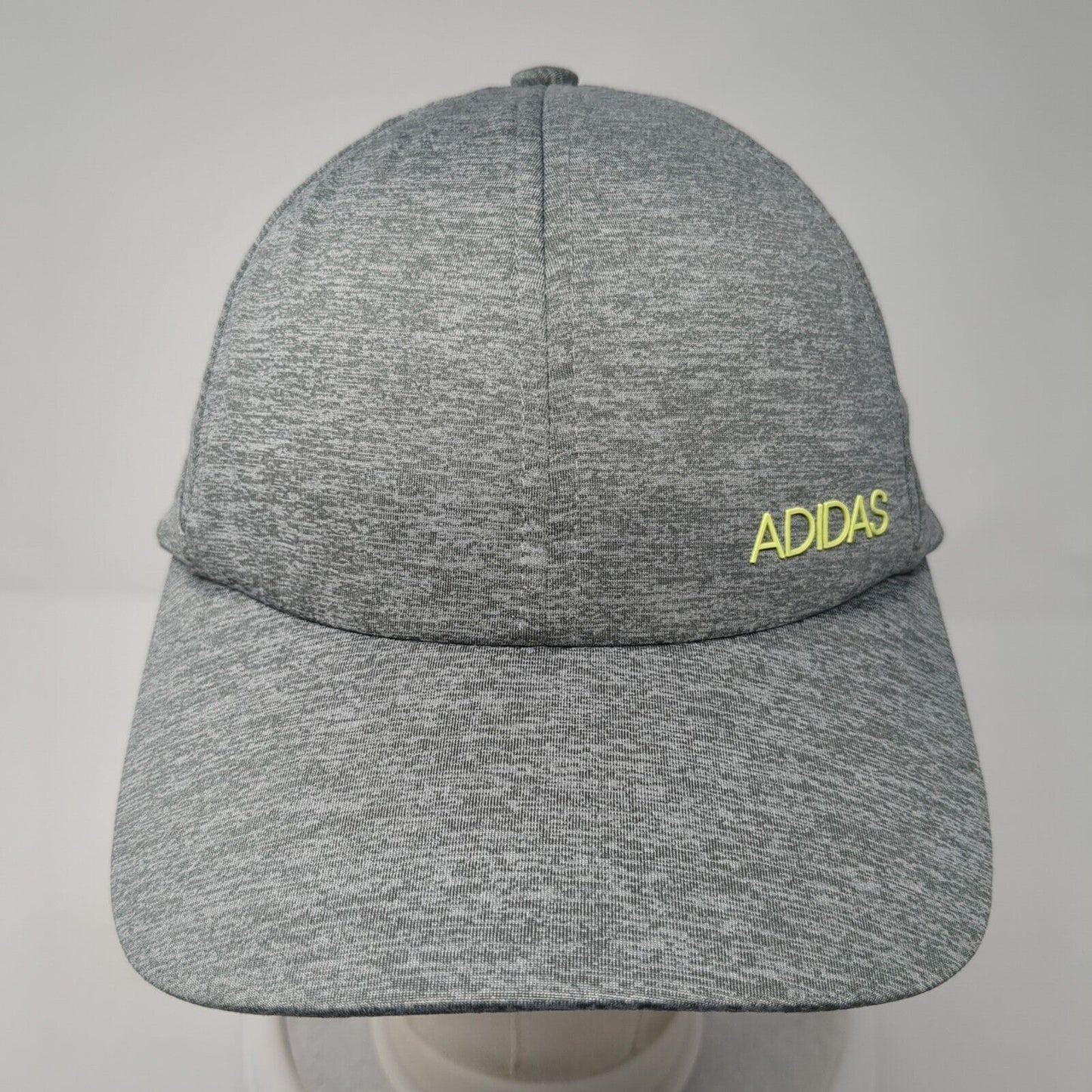 Adidas Spell Out Strapback Hat Gray One Size Adjustable Solid 6 Panel