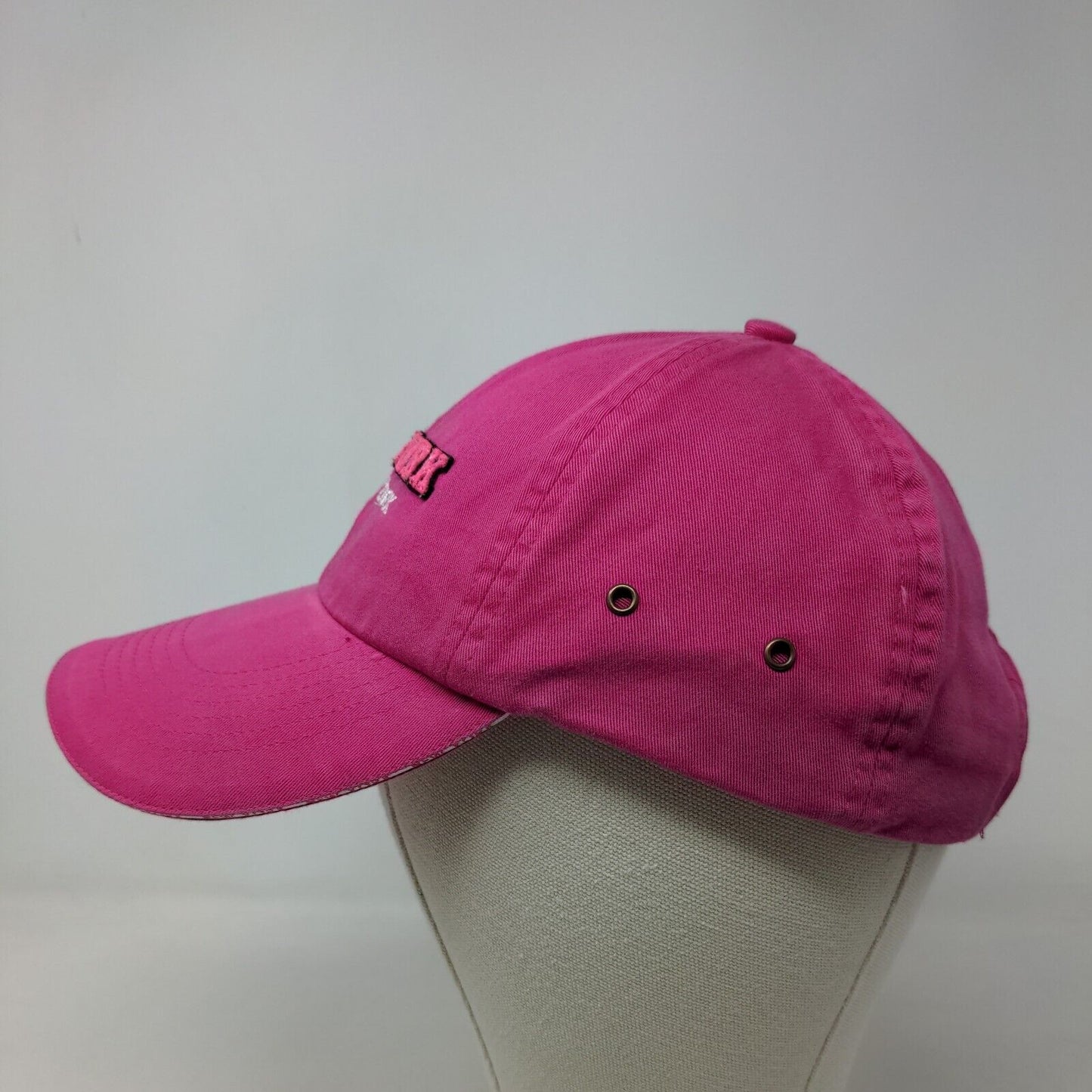 Falcon Women's Strapback Hat Pink Adjustable Embroidered New York New York Logo