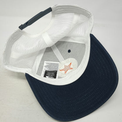 The North Face Trucker Hat Blue One Size Bonded Concrete Star Mesh Snapback