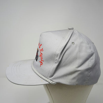 Yupoong 5 Panel Gray One Size Case Power Equipment Tractor Rope Agriculture Hat