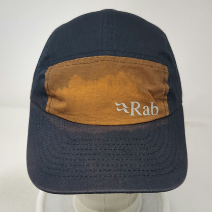 Rab 5 Panel Blue One Size Hat Organic Cotton Slideback Contrast Front Panel