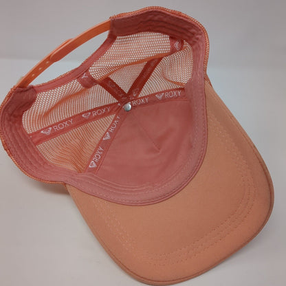 Tropical Palm Tree Snapback Trucker Hat Multicolor One Size Mesh Back ROXY