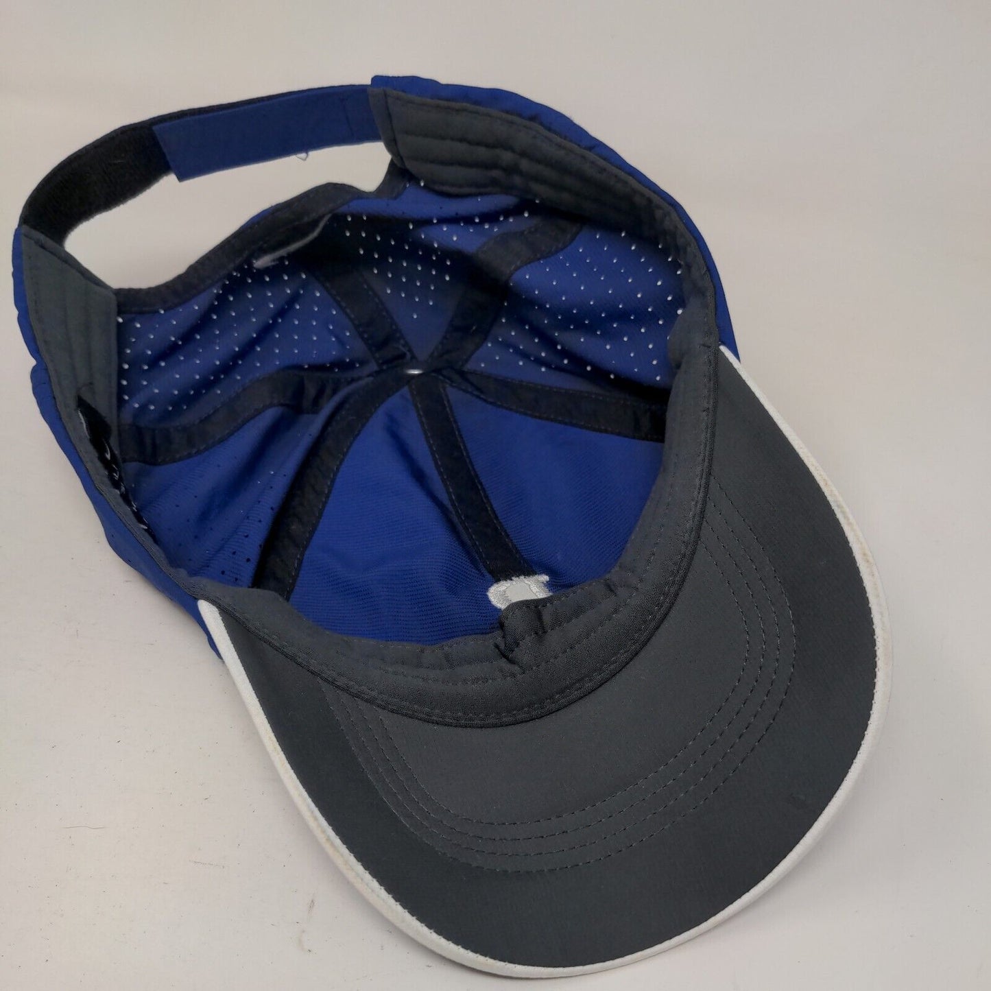 Underlined B Strapback Hat Blue One Size Embroidered Nike Golf 6 Panel