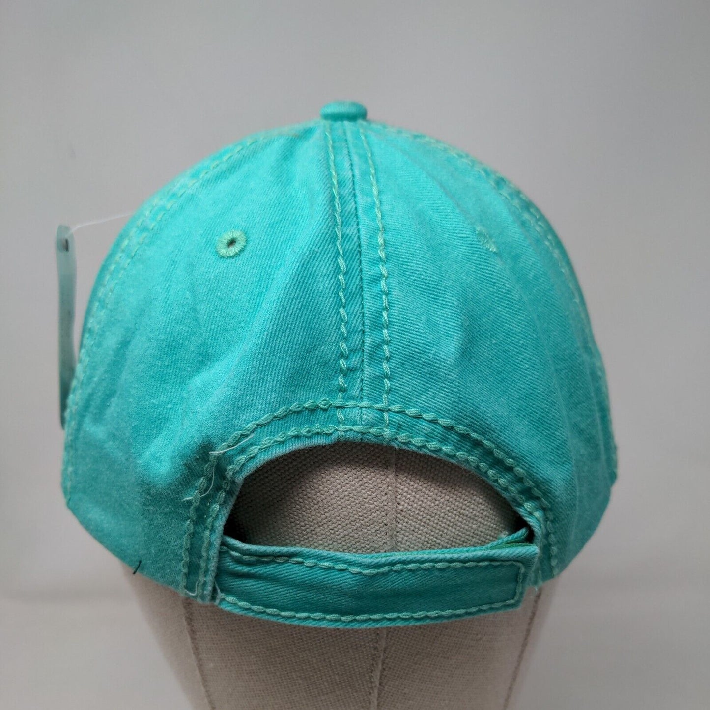 Cayman Islands Strapback Hat Blueish Green Medium Embroidered W/Tags