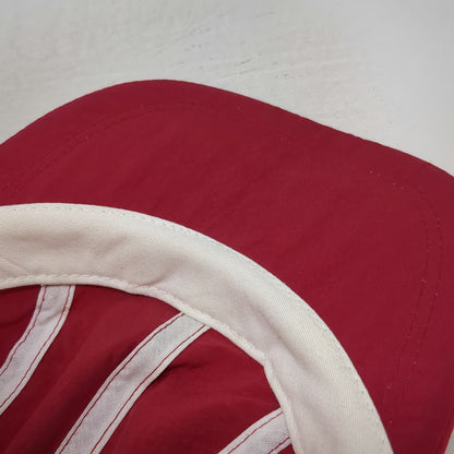 Baseball Cap Red One Size Nylon Lightweight Elastic Back Blank Plain Sun Hat