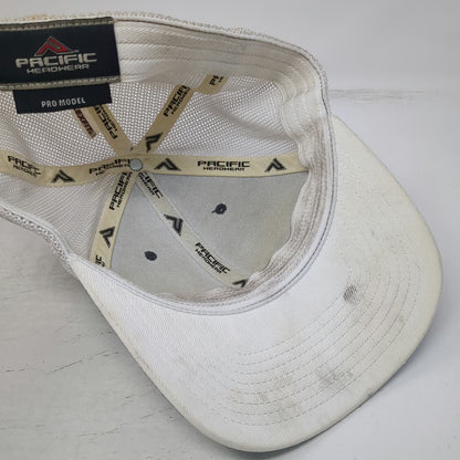 Pacific Headwear Snap-on Baseball Cap Blue XL Mesh Back Fitted Pro Model Hat