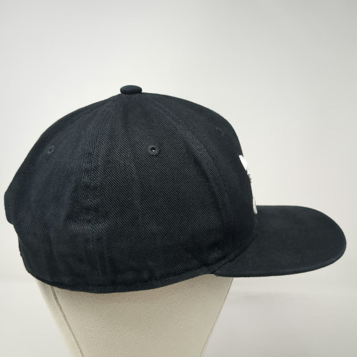 Adidas Snapback Black One Size Trefoil Logo Embroidered 6 Panel Sportswear Hat