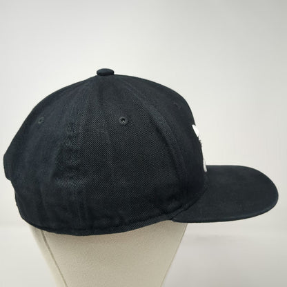 Adidas Snapback Black One Size Trefoil Logo Embroidered 6 Panel Sportswear Hat