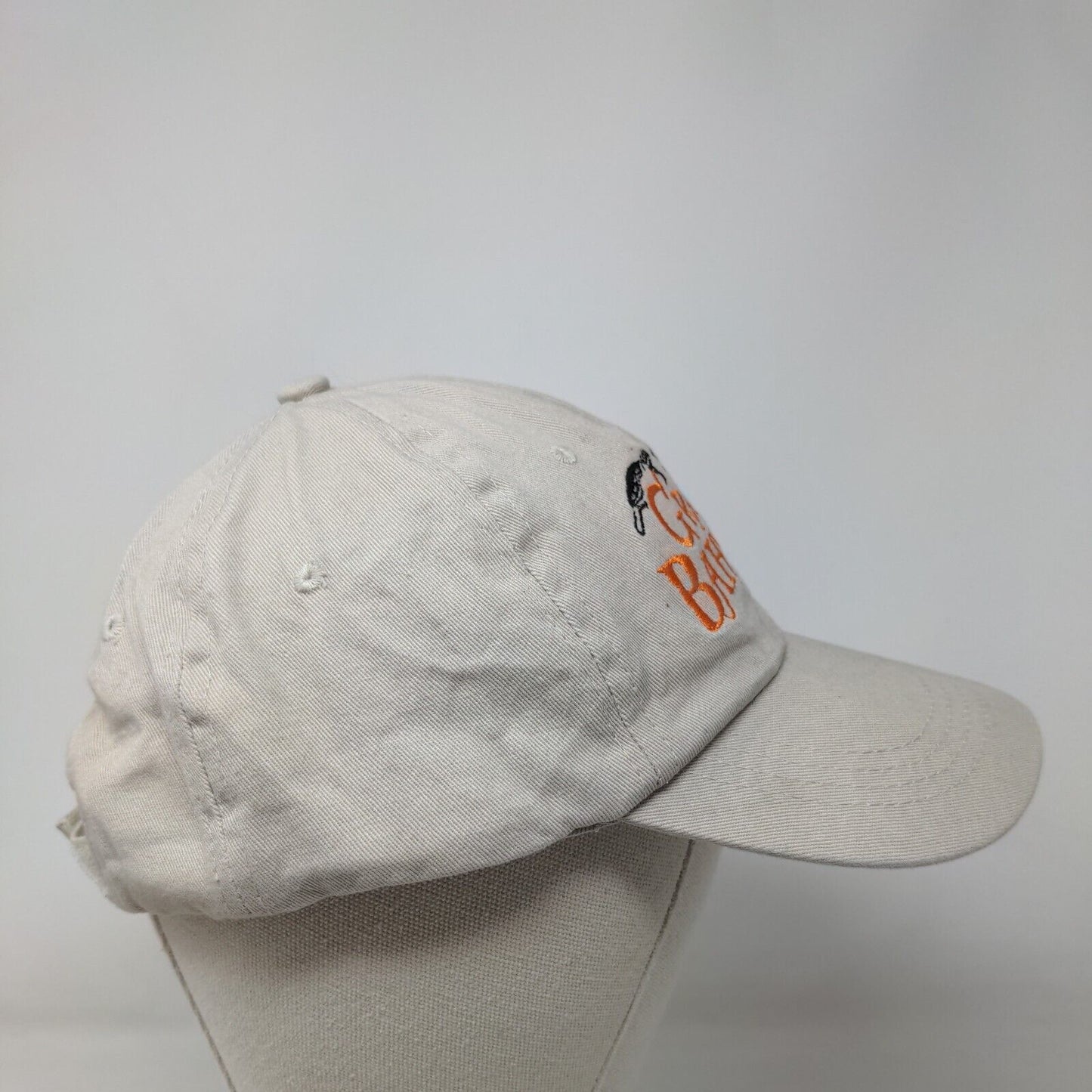 Grand Bahamas Turtle Strapback Hat Tan One Size Embroidered Adjustable