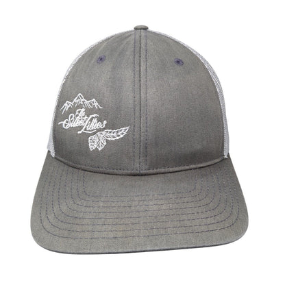 The Sweet Lillies Snapback Trucker Hat Gray One Size Adjustable Mesh Back