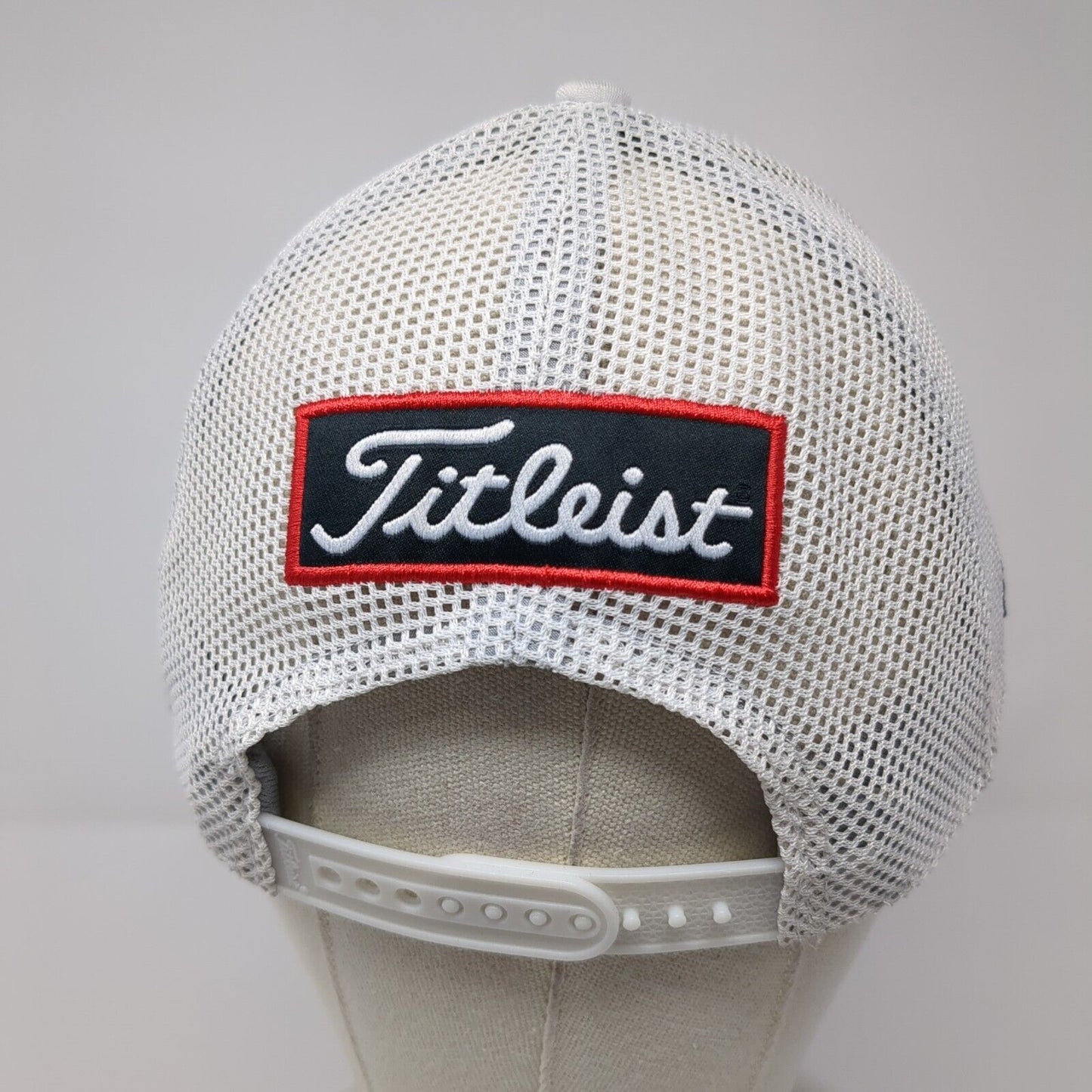 Titleist FJ PRO V1 Snapback Golf Trucker Hat White One Size Adjustable Mesh Back