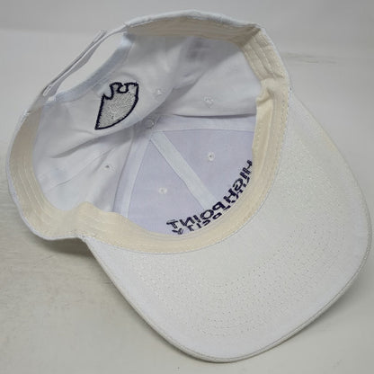 High Point University Baseball Cap White One Size Purple Mascot Strapback Hat