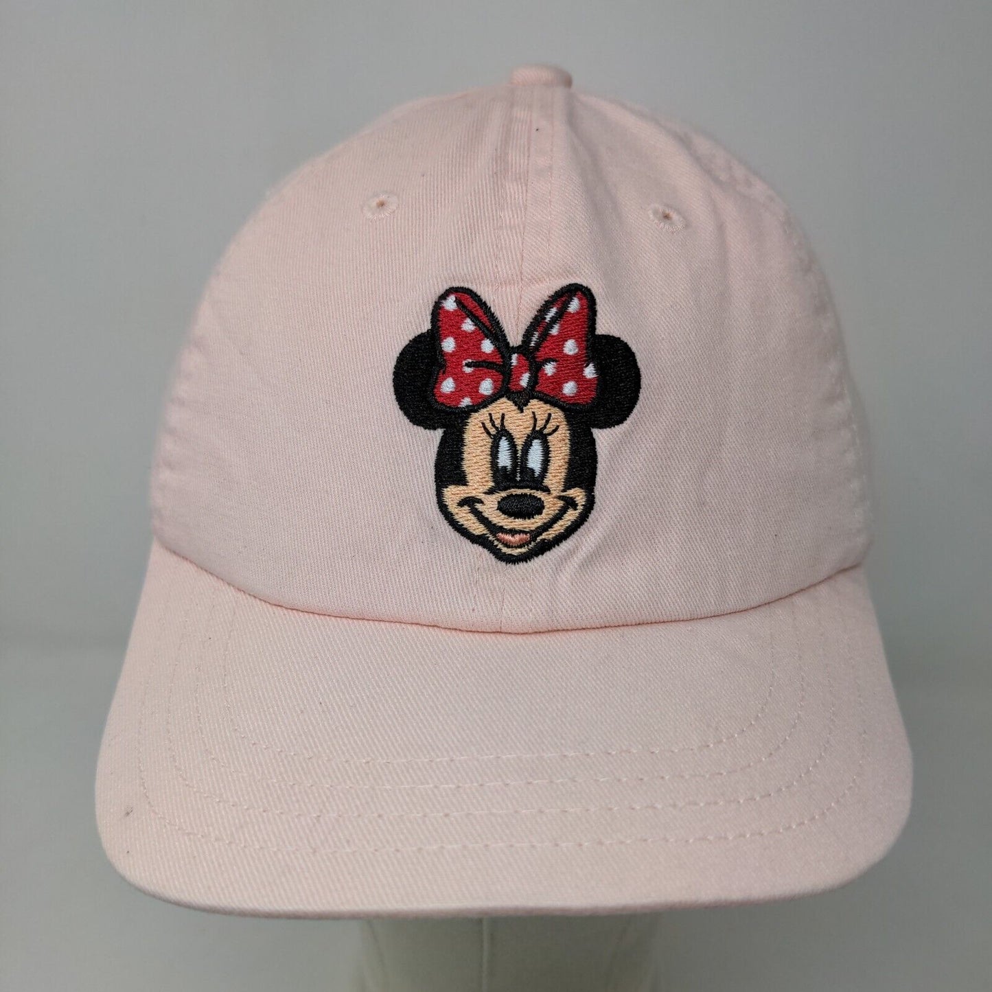 Disney Girl's Stretchy Hat Pink Size L Embroidered Minnie Mouse