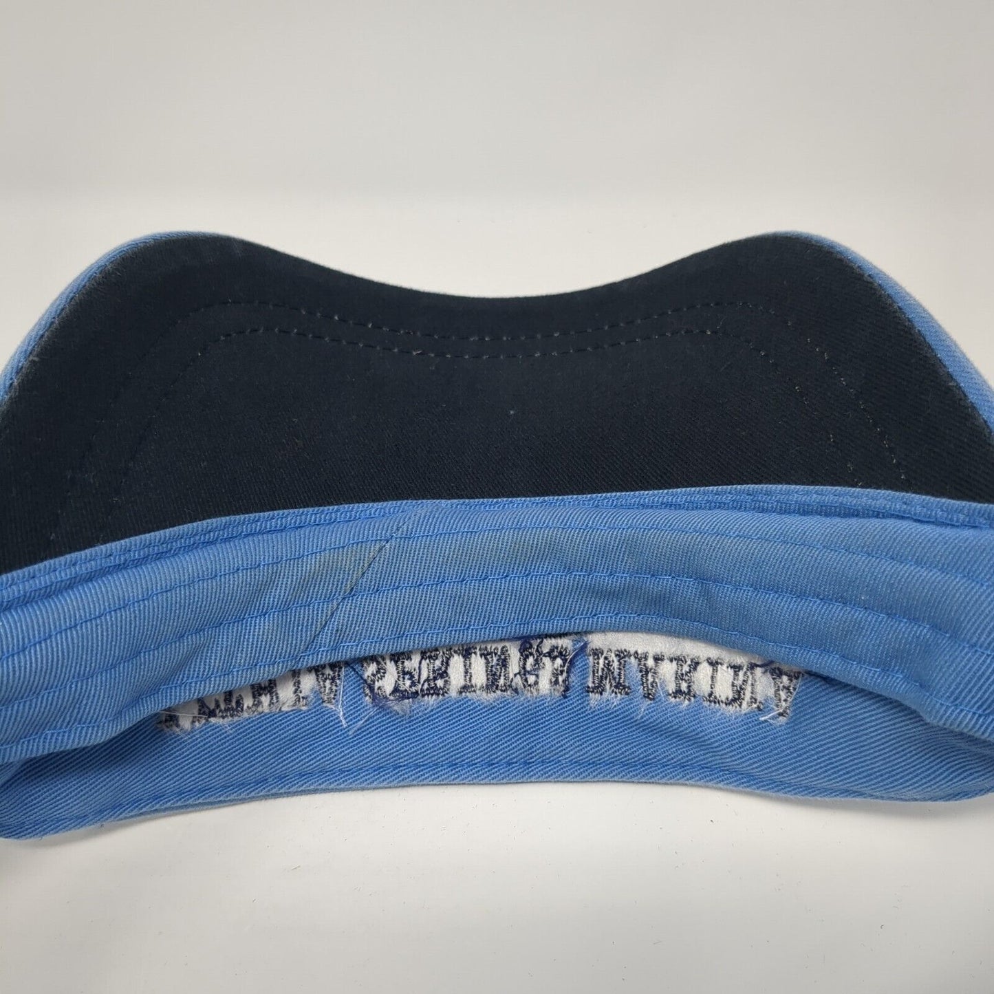 Lithia Springs Marina Strapback Sun Visor Hat Blue OS Adjustable Embroidered HYP