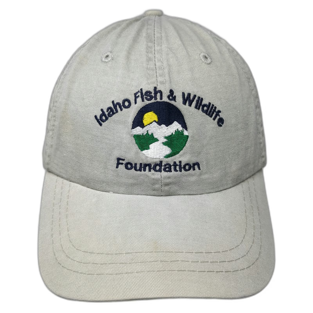 Meridian Idaho Fish & Wildlife Foundation Hat Beige One Size Baseball Cap Strap