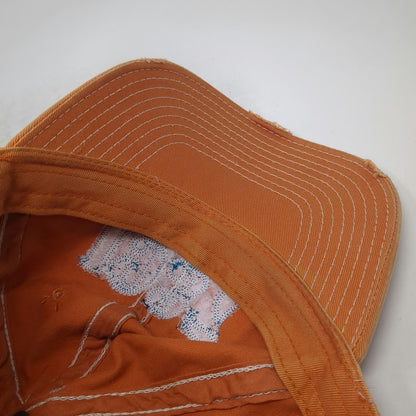 Ducks Unlimited Baseball Cap Orange One Size Slideback 1937 Duck Embroidery Hat
