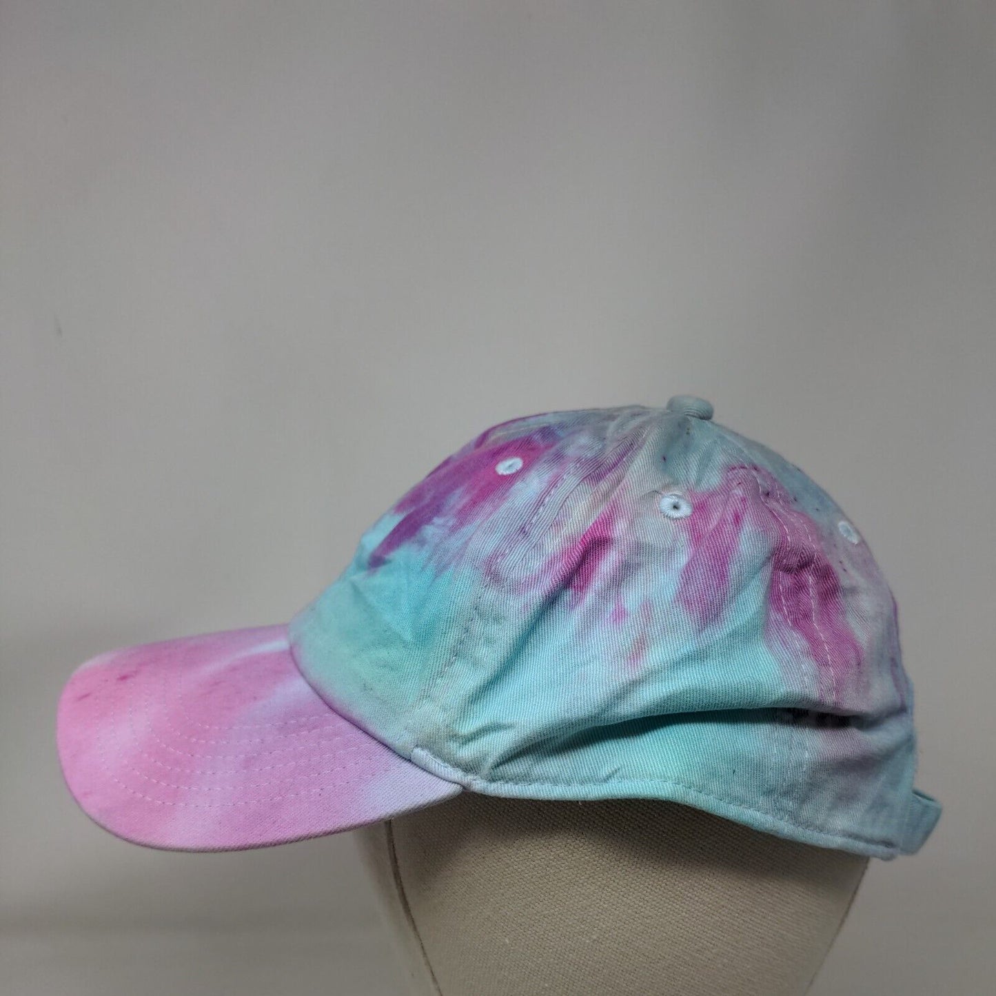 Gelante Slideback Hat Multicolor OSFA Tie Dye Vented Holes 6 Panel Cotton