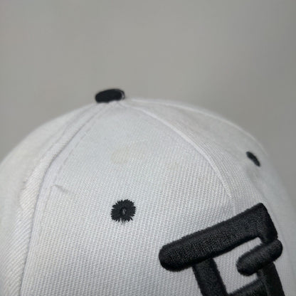 FL USA Flag Strapback Hat White One Size Embroidered Adjustable 6 Panel