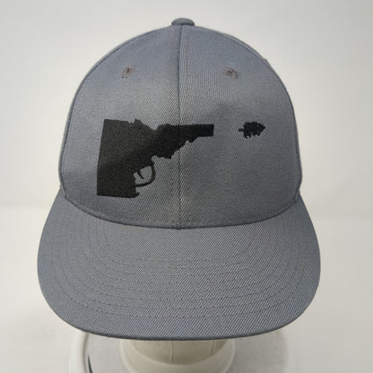 Idaho Gun Tree Fitted Baseball Cap Gray 7 1/4 Lightweight Embroidered 210 Fitted