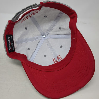 Captivating Nebraska Cornhuskers NCAA Gray OSFM Cap Strapback Embroidered Hat