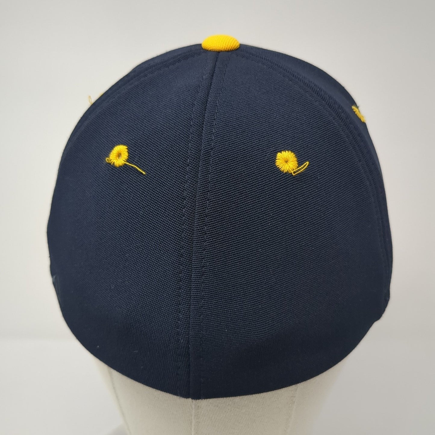 MYB Fitted Hat Blue 7 3/8 Embroidered Letters Pacific Headwear Outdoor