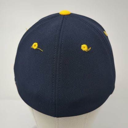 MYB Fitted Hat Blue 7 3/8 Embroidered Letters Pacific Headwear Outdoor