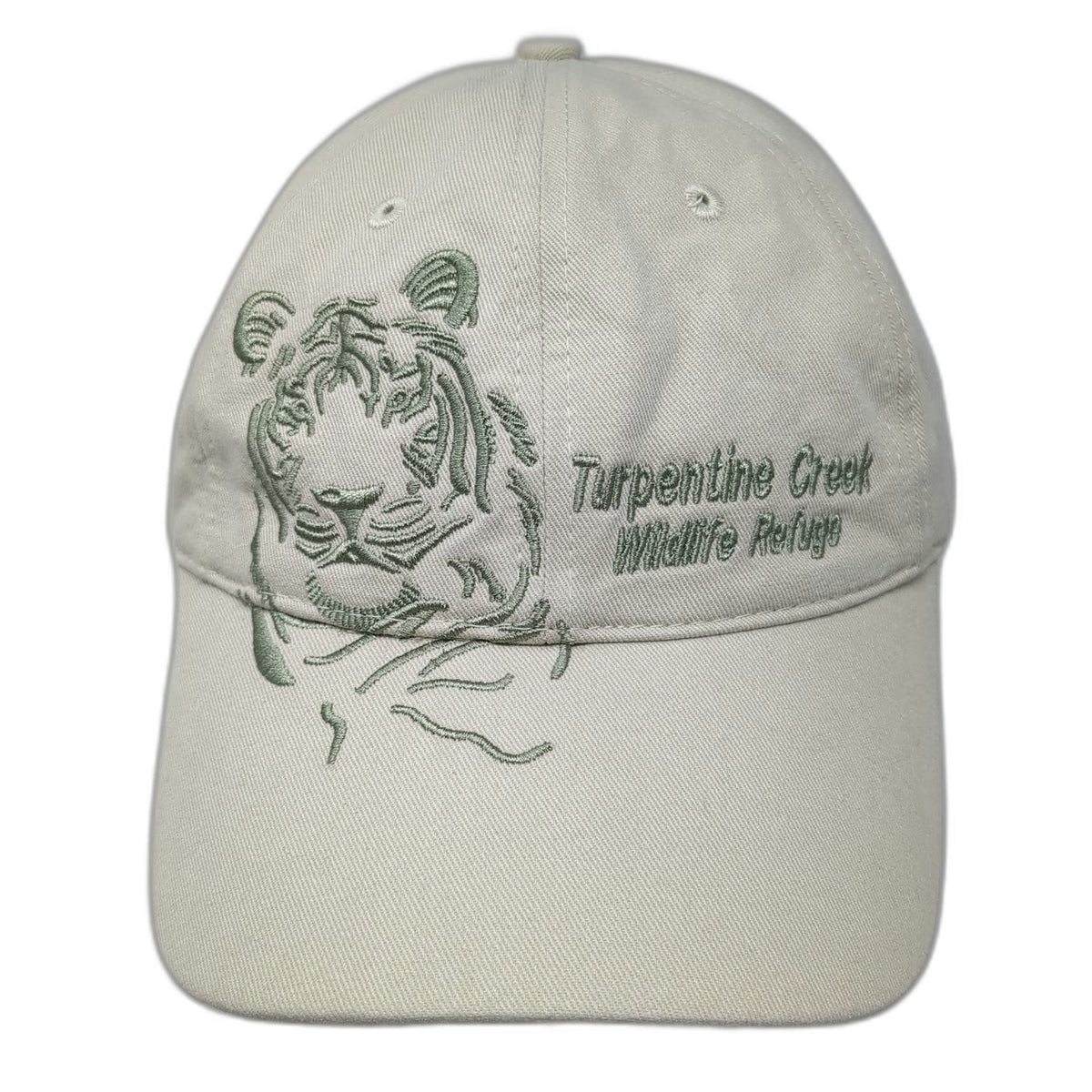 J Hats Baseball Cap Beige One Size Turpentine Creek Wildlife Refuge Tiger Hat