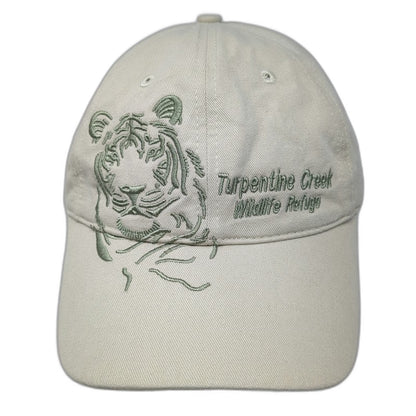 J Hats Baseball Cap Beige One Size Turpentine Creek Wildlife Refuge Tiger Hat