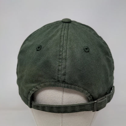 Eagle Slideback Hat Green One Size Solid Embroidered American Needle