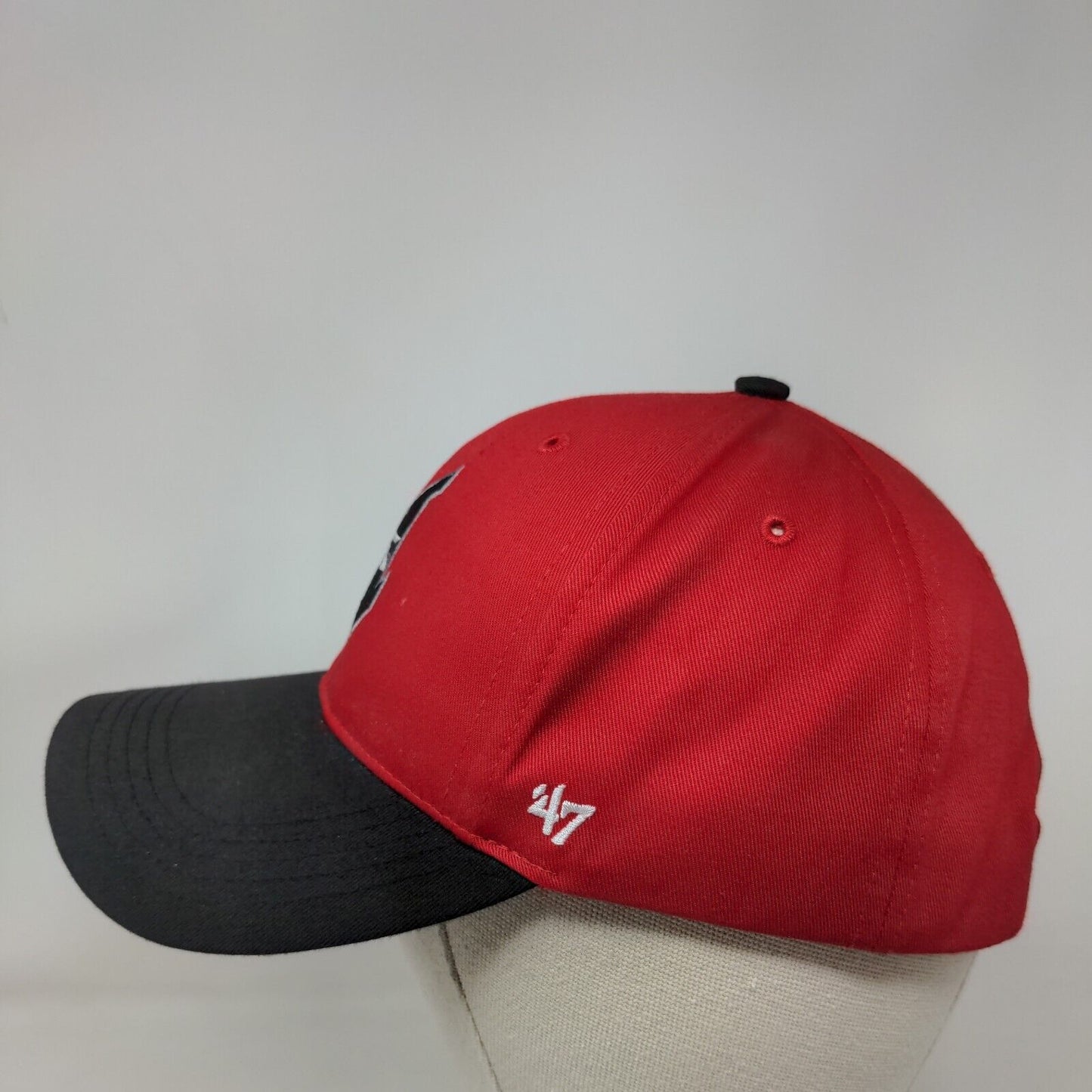 '47 Brand Boys Kids Snapback Hat Red Black Indianapolis Indians Logo Embroidered