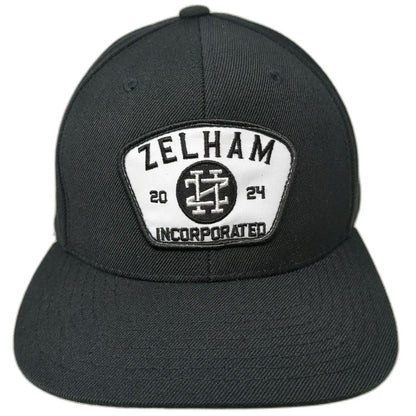 Yupoong Snapback Black One Size Hat Zelham Incorporated Patch Green Under Visor