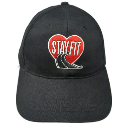 TA Petro TravelCenters of America Stay Fit Heart Black Baseball Cap One Size Hat