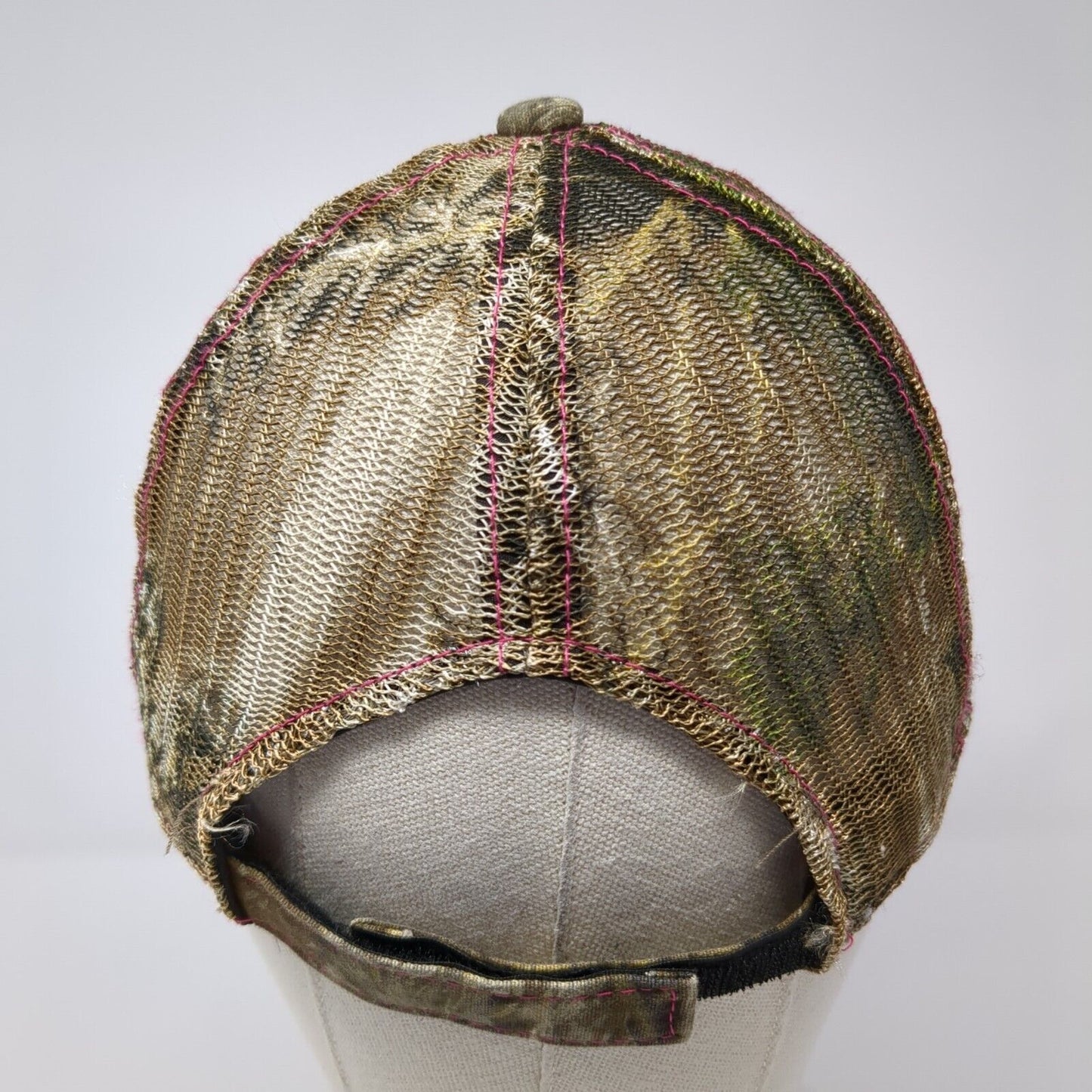 Wild Strapback Mesh Back Trucker Hat Camo One Size Hunting Signatures
