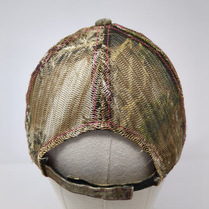 Wild Strapback Mesh Back Trucker Hat Camo One Size Hunting Signatures