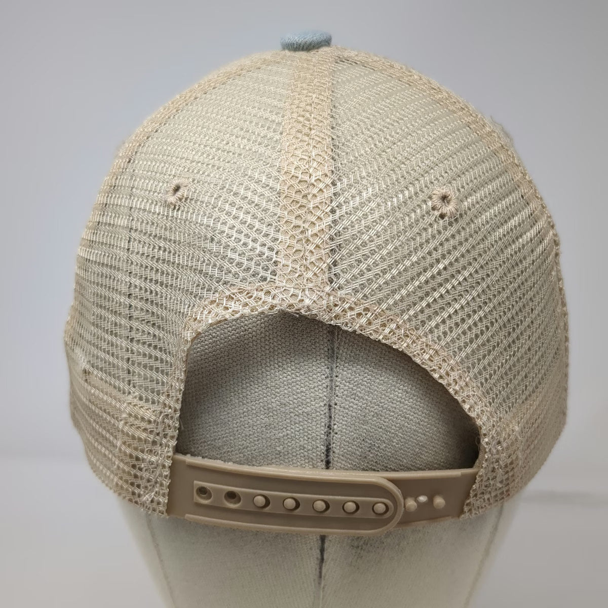 Trucker Hat Blue One Size Snapback Mesh Try That In A Small Town Leather Patch