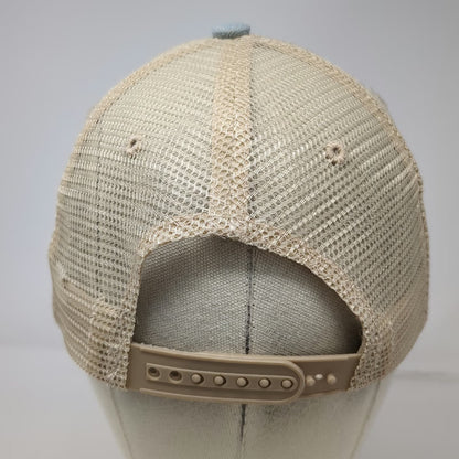 Trucker Hat Blue One Size Snapback Mesh Try That In A Small Town Leather Patch