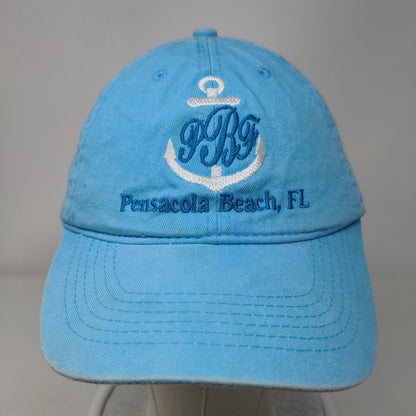 Pensacola Beach FL Strapback Hat Blue OS Adjustable Embroidered Alvin's Island