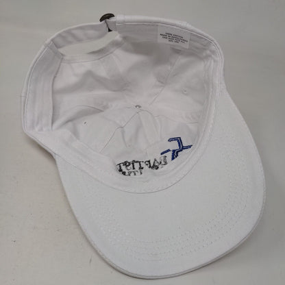 Baptist Health Slideback Hat White OSFA Adjustable Embroidered Logo 6 Panel