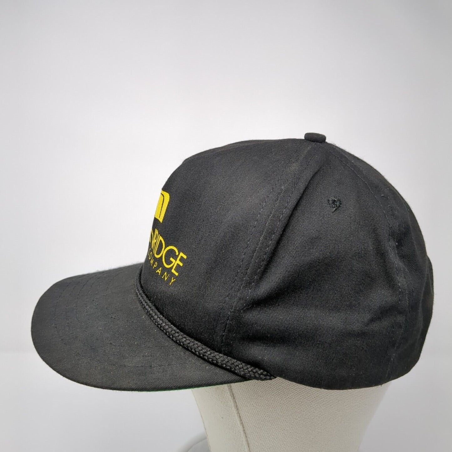 Breckenridge Material Company Snapback Hat Black One Size Adjustable