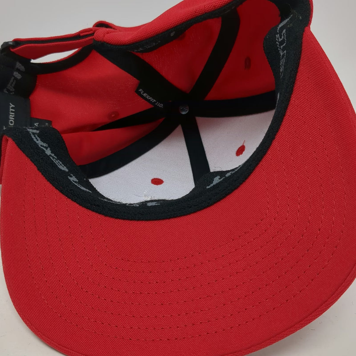 Port Authority Baseball Cap Red One Size Jack's Urban Meeting Place Hat Flexfit