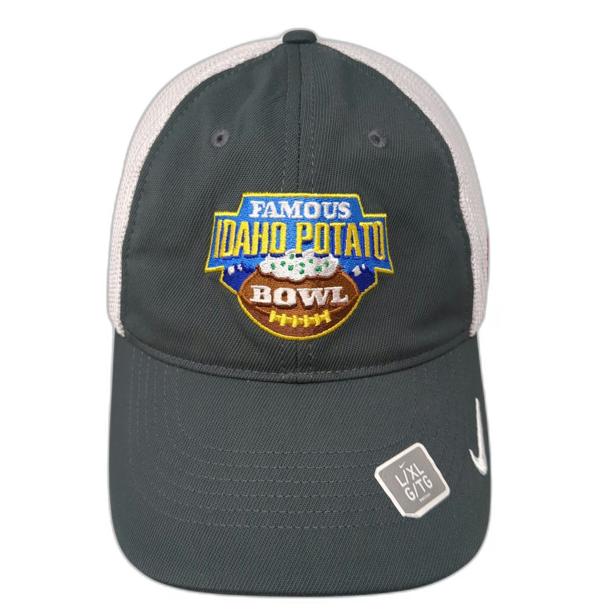 Nike NCAA Famous Idaho Potato Bowl ESPN Hat Gray XL Mesh Back Stretch Fit