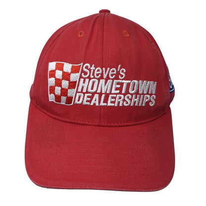 Steve's Hometown Dealerships Strapback Hat Red One Size Solid Ford Ram