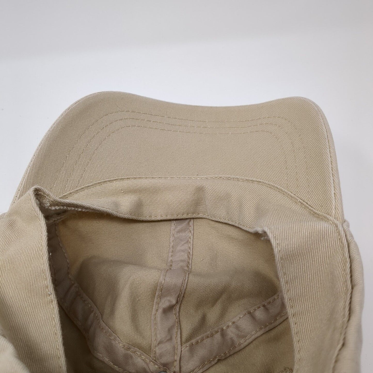 Unbranded Strapback Hat Tan One Size Blank Adjustable 6 Panel Solid