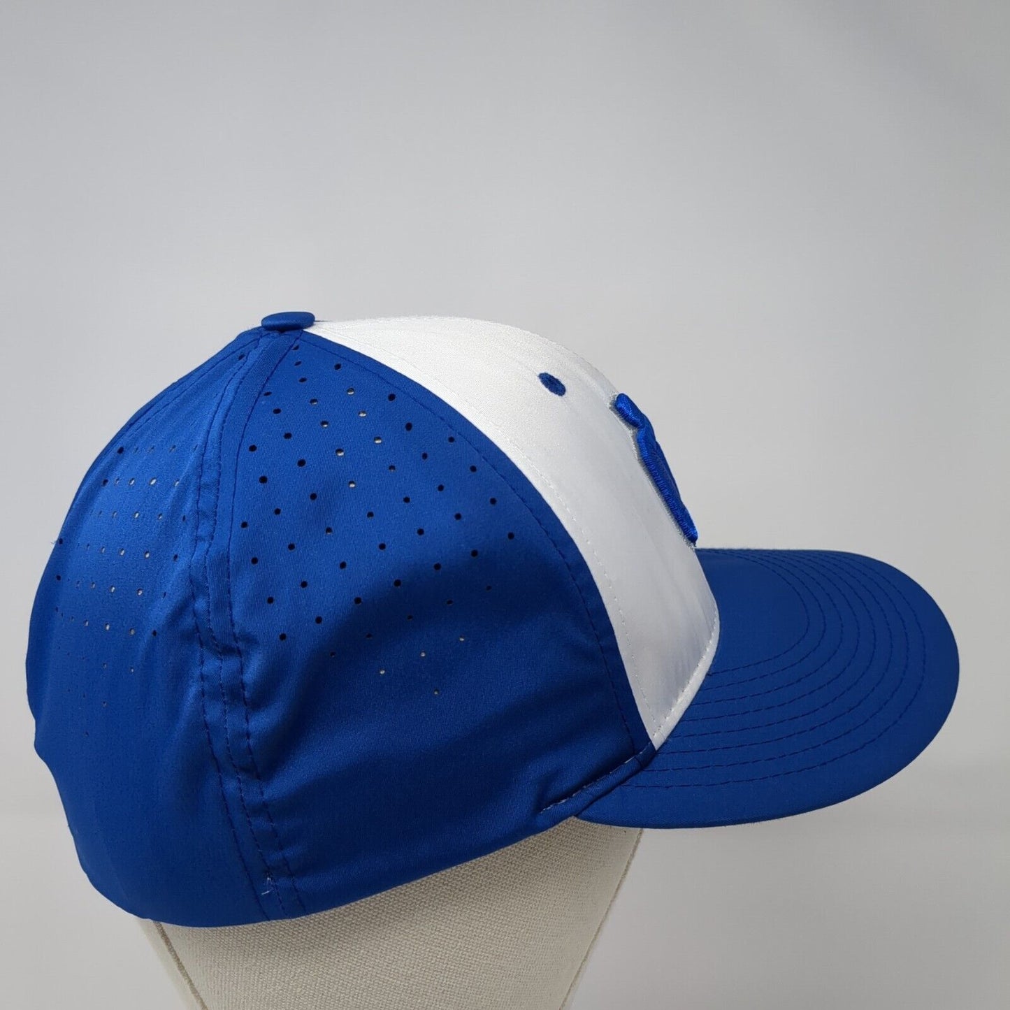 Richardson Fitted Hat Blue S-M Embroidered Letters Cross Colorblock