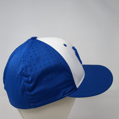 Richardson Fitted Hat Blue S-M Embroidered Letters Cross Colorblock
