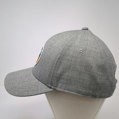 Linksoul Snapback Hat Gray One Size Green Undervisor Wool Blend Golf Patch