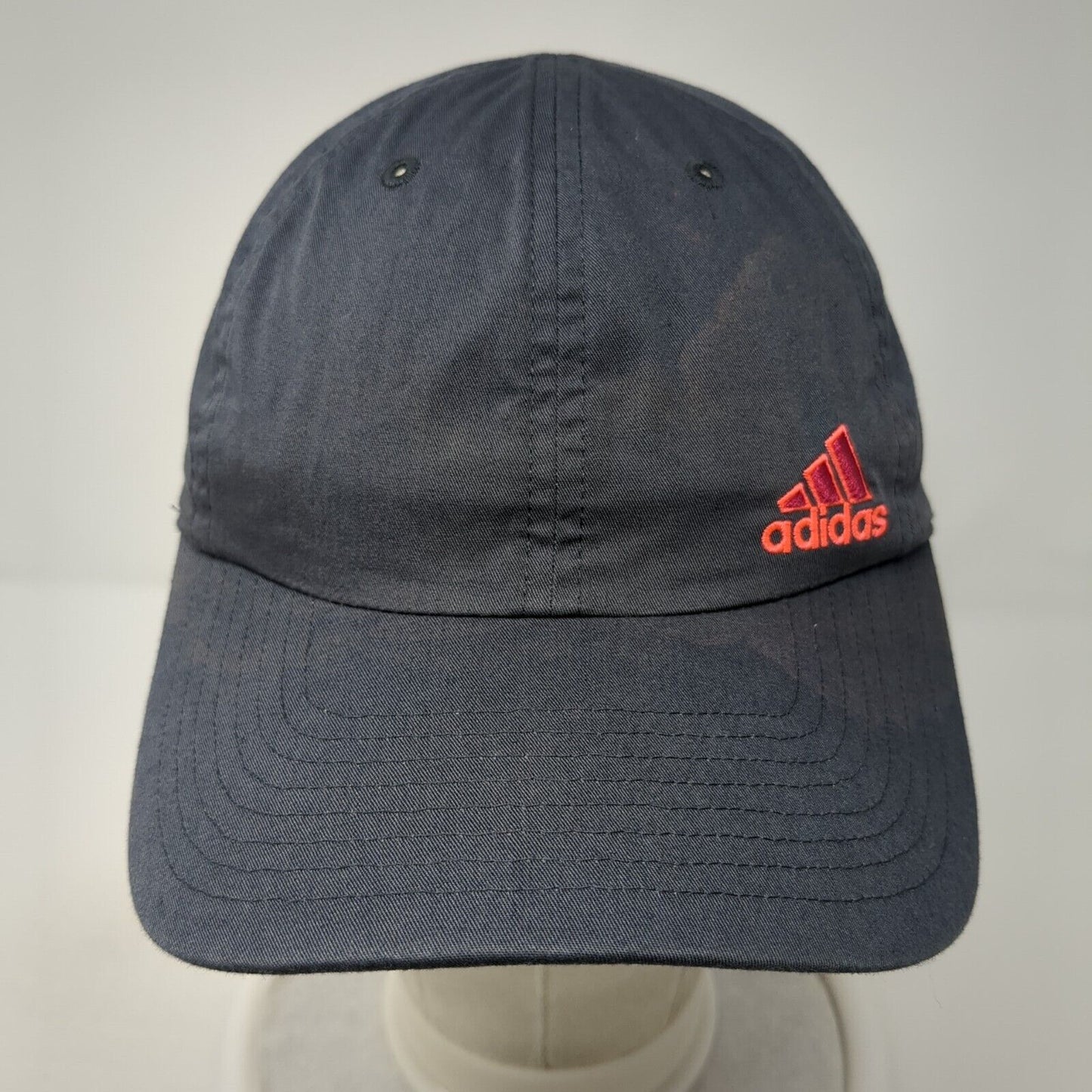 Adidas 3 Stripes Strapback Hat Gray One Size Adjustable 6 Panel Solid