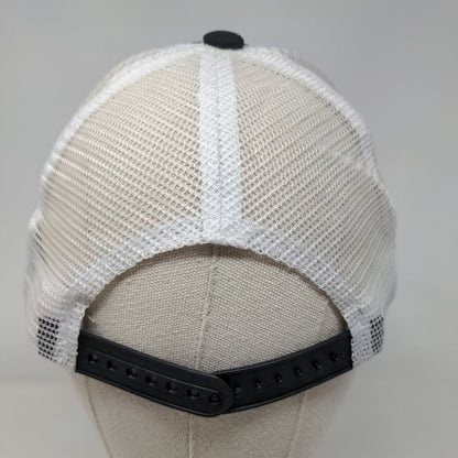 California Snapback Mesh Back Rope Trucker Hat OSFA Black Colorblock