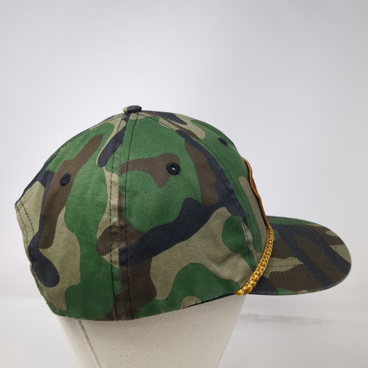 Benchmade 5 Panel Green Camo Hat One Size Snapback Rope Patch Knife Company