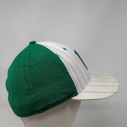 Boston Red Sox Fitted Hat Green White 7 3/8 Pinstripe New Era 59Fifty MLB